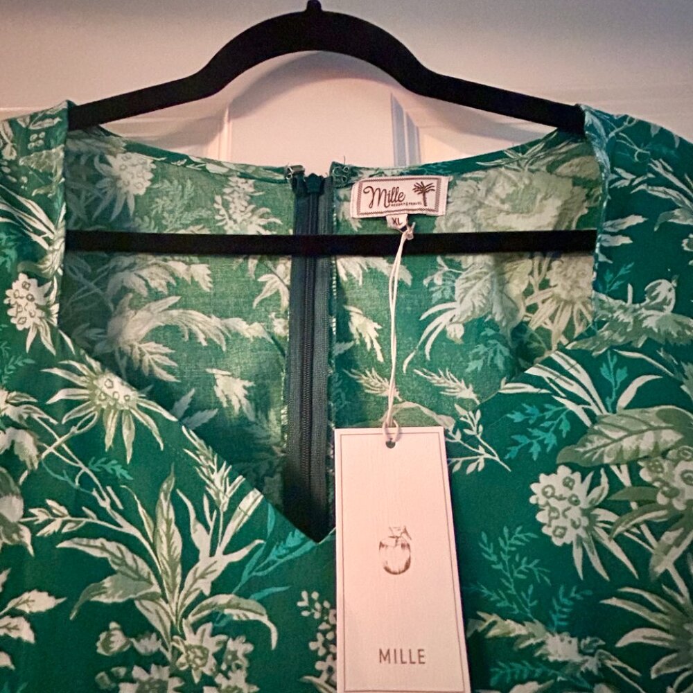 Mille Sigrid Jade Paradise Mini Dress - Sz. XL - Picture 3 of 5